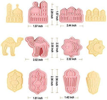 Load image into Gallery viewer, Assorted Cookie Cutters (Mosque, Camel, Moon and Star & Lanterns Design)
