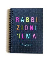 Load image into Gallery viewer, Rabbi Zidni Ilma - Wiro Notebook - Salam Occasions - Islamic Moments