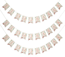 Load image into Gallery viewer, Eid Mubarak Bunting - Vintage Floral Letter Flags Decoration
