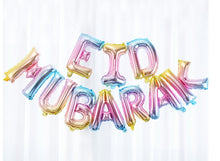 Load image into Gallery viewer, Eid Mubarak Foil Balloon Kit - Rainbow
