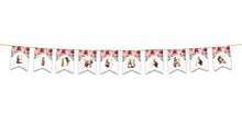 Load image into Gallery viewer, Eid Mubarak Bunting - Pink Floral Letter Flags Decoration
