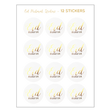 Load image into Gallery viewer, Eid Mubarak Foil Stickers - Gold
