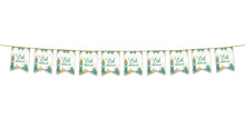 Load image into Gallery viewer, Eid Mubarak Bunting - Green &amp; Gold Mosque Garden Flags Decoration
