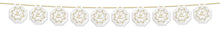 Load image into Gallery viewer, EID Mubarak White &amp; Gold Medium (10 pcs) Hanging Octogans (AG21)
