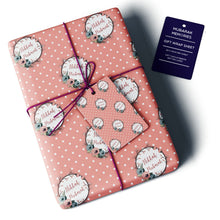 Load image into Gallery viewer, Nikkah Mubarak Gift Wrap Sheet - Polka Dot (Pink Floral)
