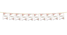 Load image into Gallery viewer, Ramadan Kareem Bunting - Pink Watercolour Floral Flags Decoration
