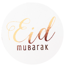 Load image into Gallery viewer, EID Mubarak Foil Stickers - Rose Gold
