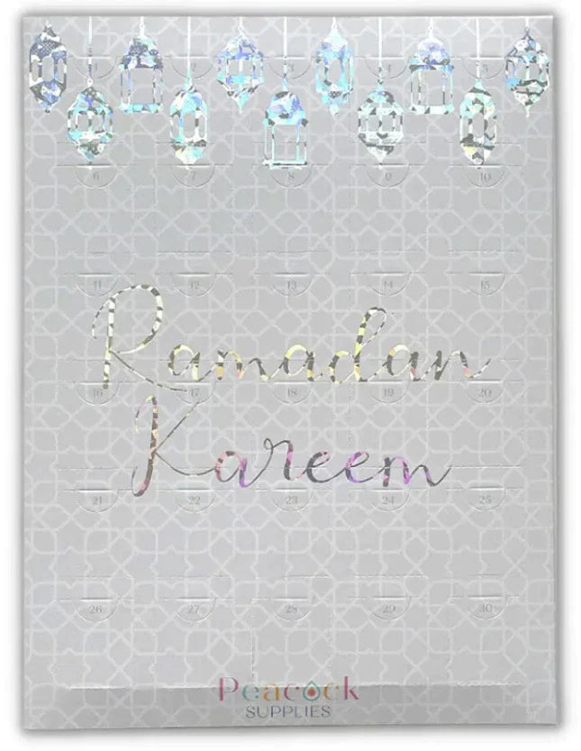 Ramadan Chocolate Countdown Calendar – Grey & Iridescent