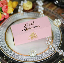 Load image into Gallery viewer, Eid Mubarak Laser Cut Gift Boxes - (12x4x4cm) - Pink
