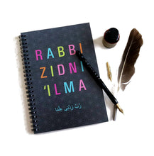 Load image into Gallery viewer, Rabbi Zidni Ilma - Wiro Notebook - Salam Occasions - Islamic Moments
