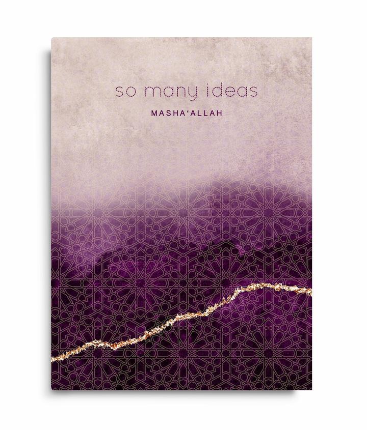 So Many Ideas Mashallah - Perfect Bound Notebook - Salam Occasions - Islamic Moments